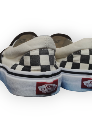 Vans of the wall позмер 38 24 см оригинальные женские мокасины слипоны тапцы в клетку аниме рок7 фото