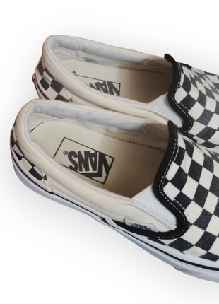 Vans of the wall позмер 38 24 см оригинальные женские мокасины слипоны тапцы в клетку аниме рок6 фото