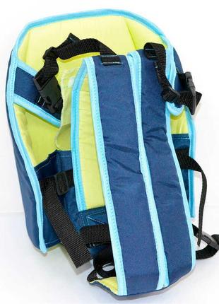 Гр рюкзак-кенгуру №6 - 0497 (1) сидячи, колір синій. призначений для дітей з тримісячного віку