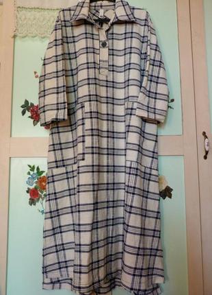 Довге хлопкове італійське плаття. супер !!!