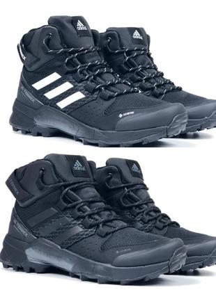 Мужские зимние ботинки ash adidas terrex черные