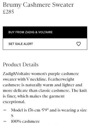Кашемировый джемпер zadig 4