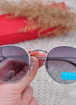 Фирменные солнцезащитные круглые очки rita bradley polarized окуляри2 фото