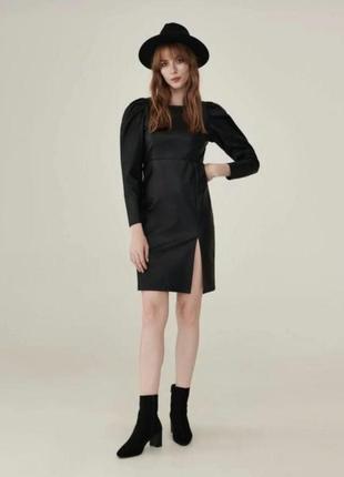 Чорна сукня з розрізом sinsay1 фото