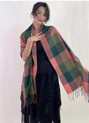 Широкий шарф, шаль, пашмина, расцветка супер5 фото