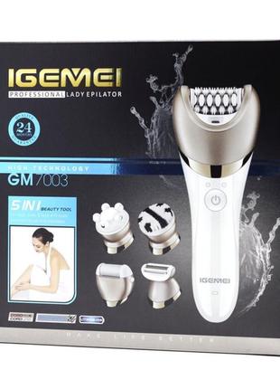 Эпилятор gemei gm-7003 5 в 12 фото