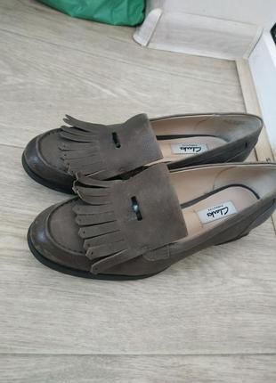 Туфли clarks р.38-38.5 кожа2 фото