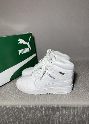 Высокие кожаные кроссовки puma slipstream