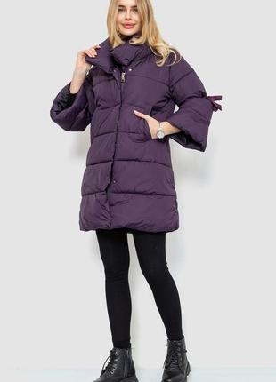 Куртка женская демисезонная, цвет фиолетовый4 фото