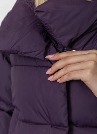 Куртка женская демисезонная, цвет фиолетовый7 фото