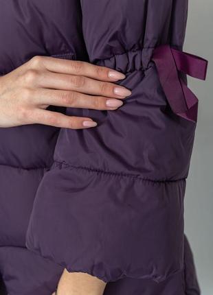 Куртка женская демисезонная, цвет фиолетовый3 фото
