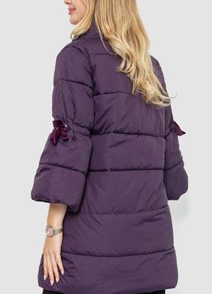 Куртка женская демисезонная, цвет фиолетовый6 фото