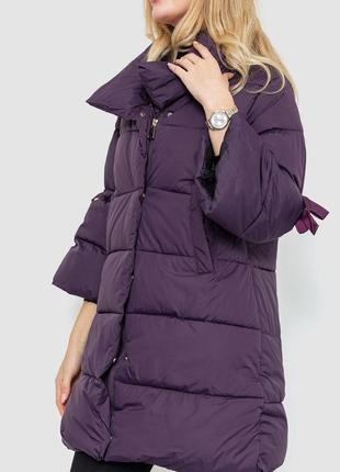 Куртка женская демисезонная, цвет фиолетовый5 фото