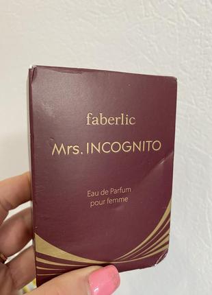 Парфюмерная вода для женщин mrs. incognito