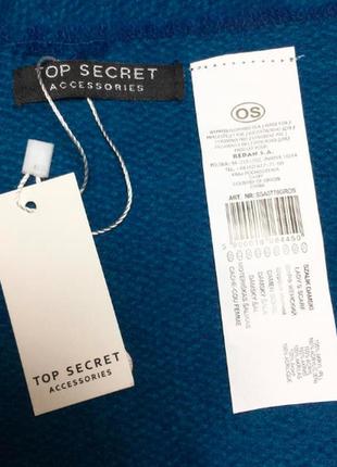 Розпродаж . шарф великий палантин об'ємний теплий м'який 74на202 бренд top secret6 фото