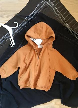 Нова толстовка на застібці з капюшоном /zara/розмір 104 (3-4роки)