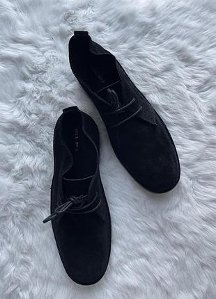 1978 side striped boots pier one suede desert boots in black 1350 139953423
