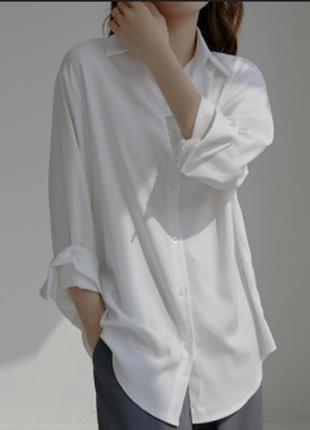 Рубашка из микровельвета oversize