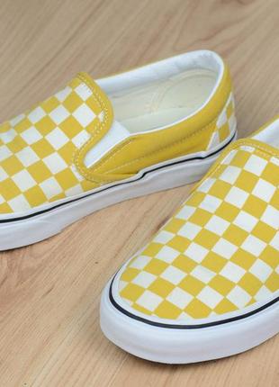 Слипоны мокасины кеды vans checkerboard classic оригинал 36 р. 23 см.5 фото