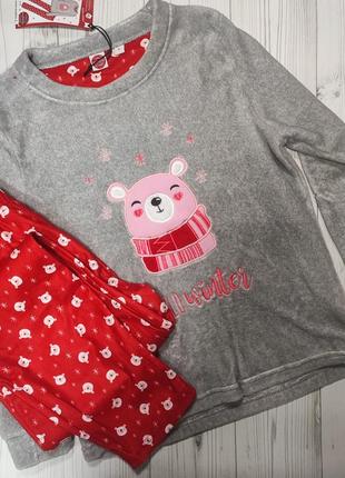 Теплая женская пижама, домашний костюм, итальялия