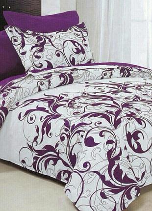 Малиновий вензель, постільна білизна