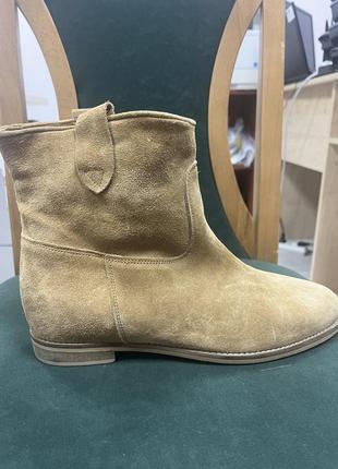 Полусапожки челси натуральная замша