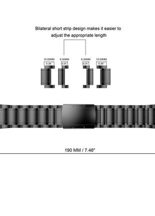 Титановый браслет для garmin fenix 7/fenix 6-6 pro/6 supphire/fenix 5-5plus/quatix 5|quick fit / 22 мм5 фото