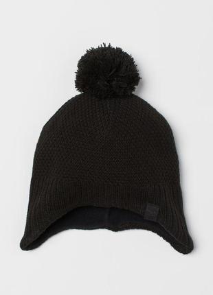 Тепла зимова шапка на флісі h&m