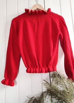 Красный свитер топ от cameo rose, размер s