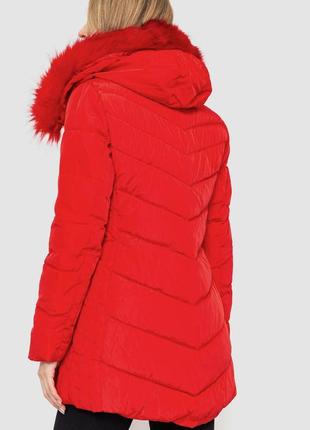 Куртка женская демисезонная, цвет красный4 фото