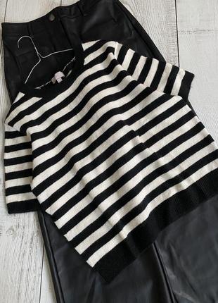 Смугастий джемпер h&m pp l