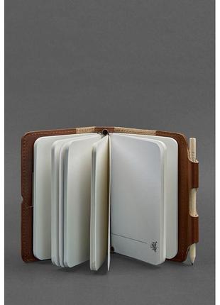 Шкіряний блокнот (софт-бук) 3.0 світло-коричневий2 фото