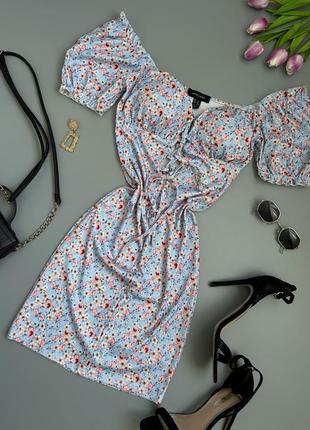 Сукня в квітковий принт  new look2 фото