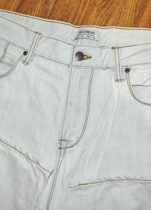 Фирменные светлые классические джинсы pull & bear оригинал5 фото
