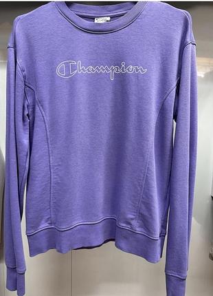 Champion лиловый батник свитшот