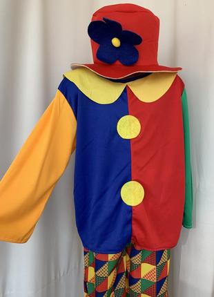 Клоун костюм карнавальный2 фото
