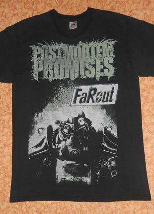 Футболка postmortem promises/farout/fallout/deathcore/рок мерч/vintage3 фото