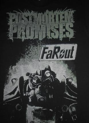 Футболка postmortem promises/farout/fallout/deathcore/рок мерч/vintage2 фото
