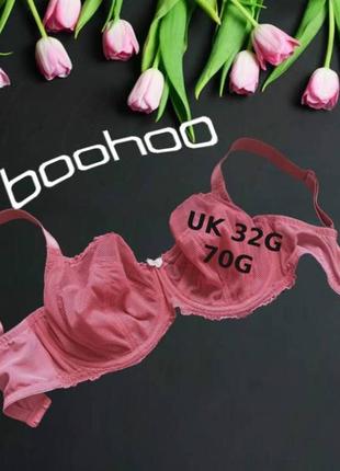 🌹🌹boohoo uk32g/ 70g бюстгальтер мягкий косточка малиновый 🌹🌹