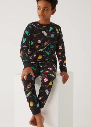 Сток пижама m&amp;s cotton bauble

6-7 новогодняя