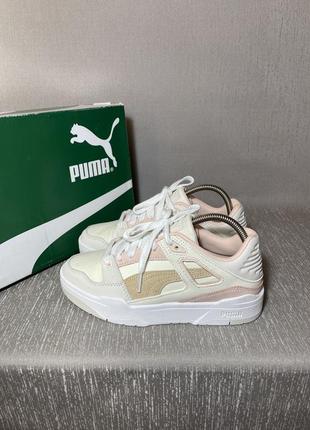 Женские кожаные оригинальные кроссовки puma slipstream