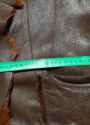 Натуральное пальто  дубленка мех тоскана , размер 54-56.9 фото