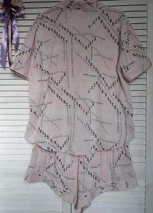 Пижама нежно розового оттенка с надписями victoria's secret4 фото