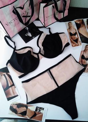 Виктория сикрет комплект белья victoria's secret 36d 34c 36c s m 80d 75c 80c