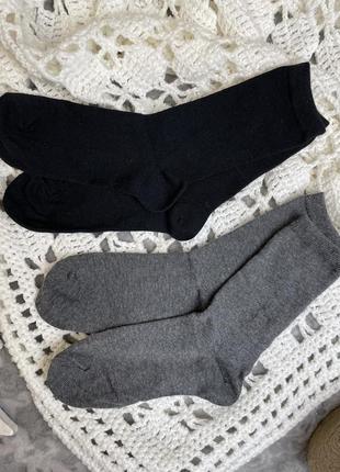Шкарпетки німеччина 🔥 35 36 37 38 esmara чорні сірі унісекс носки поштучно2 фото