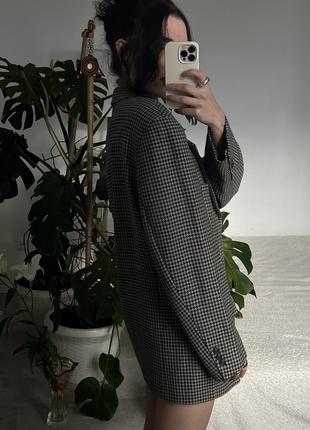 Розкішний вінтажний вовняний піджак в клітинку2 фото