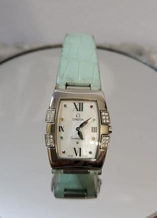 Швейцарський годинник omega з діамантами