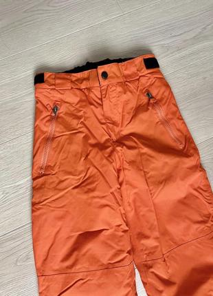 Лыжные брюки xxs на рост 134/140 на 9-10 лет от crane teens в насыщенном оранжевом цвете2 фото
