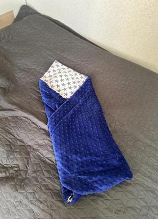 Одеяло-конверт на выписку из роддома для мальчика5 фото