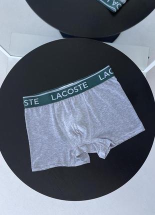 Нижня білизна чоловіча від лакосте чоловічі труси lacoste набір чоловічих трусів lacoste брендові боксерки лакосте4 фото